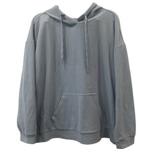 Marc New York Andrew Marc Light Blue Ribbed Knit Hoodie Sweatpants Set Womens L